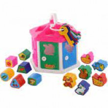 POLESIE Krāsainā māja ar sortēšanu un atslēgām, 12-36 mēn.