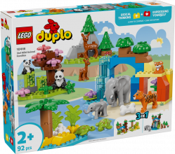 10446 LEGO® DUPLO “Trīs vienā” Savvaļas dzīvnieku ģimenes, 2+ gadi, 2025 gada modelis