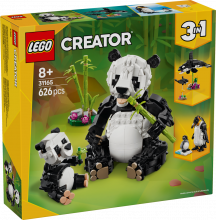 31165 LEGO® Creator Savvaļas dzīvnieki: Pandu ģimene, 8+ , модель 2025 года