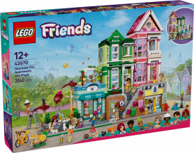 42670 LEGO® Friends Hārtleikas pilsētas dzīvokļi un veikali, 12+ gadi, 2025 gada modelis