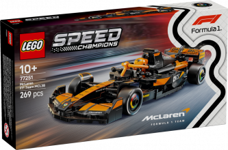 77251 LEGO® Speed Champions McLaren F1® Team MCL38 sacīkšu auto , 10+ gadi, 2025. gada modelis