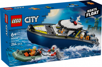 60456 LEGO® City Pakaļdzīšanās ar policijas laivu, 6+ , модель 2025 года