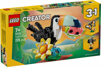 31173 LEGO® Creator Savvaļas dzīvnieki: Tropu tukāns, 7+ gadi, 2025 gada modelis