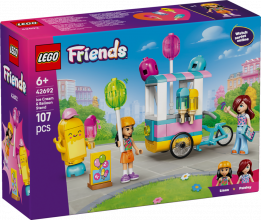 42692 LEGO® Friends Saldējuma un balonu kiosks , 6+ gadi, 2026 gada modelis
