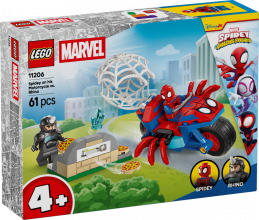 11206 LEGO® Spider Man Spidey uz motocikla pret Degunradzi , 4+ , модель 2026 года