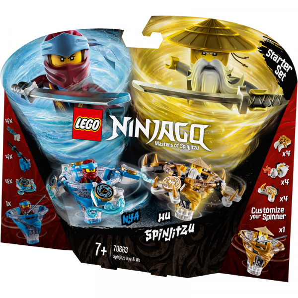 70663 LEGO® Ninjago Spinjitzu Nya un Wu, 7+ gadi