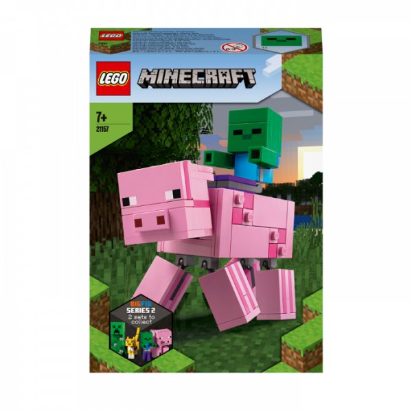21157 LEGO® Minecraft BigFig cūka ar zombiju mazuli, 7+ gadi
