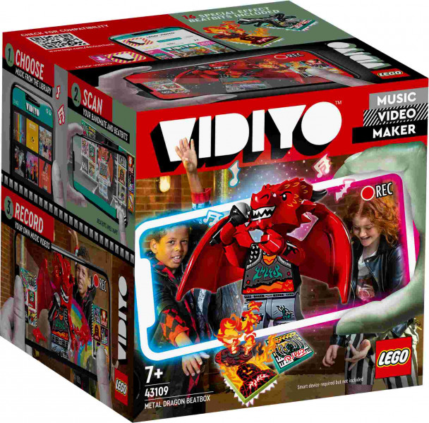 43109 LEGO® Vidiyo Metal Dragon BeatBox (Битбокс Дракона-Металлиста), c 7+ лет, 2021