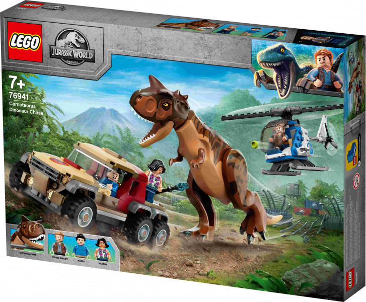 76941 LEGO® Jurassic World Погоня за карнотавром, c 7+ лет, 2021