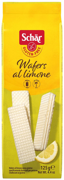 Schär Wafers al limone лимонные вафли без глютена, 125г