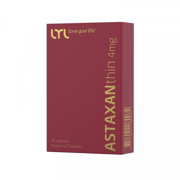 LYL ASTAXANthin, antioksidants, 30 kapsulas (derīg.term. 08/2023)