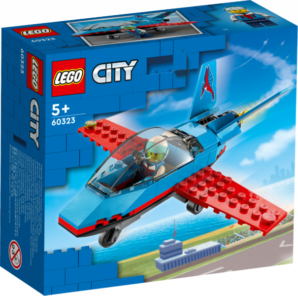 # 60323 LEGO® City Kaskadieru lidmašīna 5+gadi, 2022 gada modelis