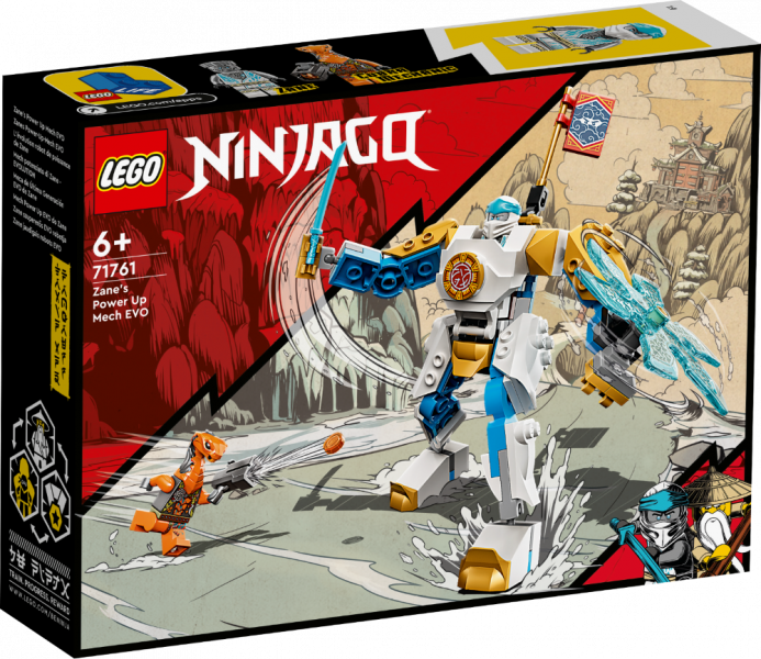 71761 LEGO® Ninjago Zane EVO jaudīgais robots 6+ gadi, 2022 gada modelis