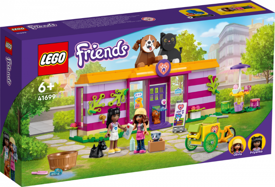 41699 LEGO® Friends Mājdzīvnieku adoptēšanas kafejnīca, 6+ gadi, 2022. gada modelis