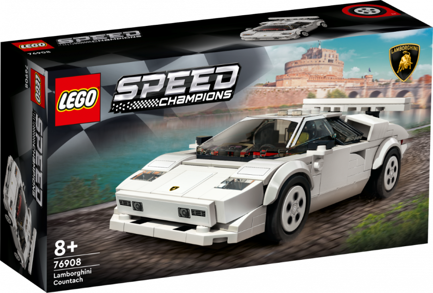 76908 LEGO® Speed Champions Lamborghini Countach, 8+ gadi, 2022. gada modelis