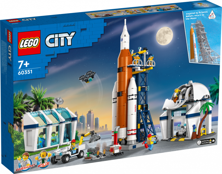 # 60351 LEGO® City Raķešu palaišanas centrs, 7+ gadi, 2022. gada modelis