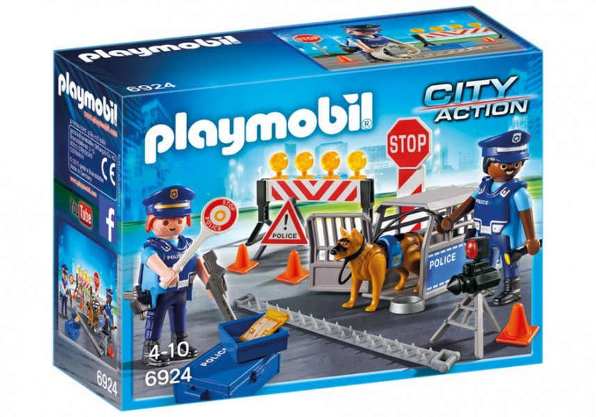 6924 PLAYMOBIL® City Action Policijas postenis, 4-10 gadu vecumam
