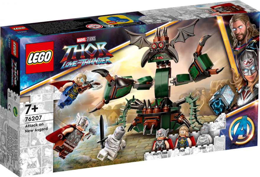 76207 LEGO® Marvel Super Heroes Uzbrukums Jaunajai Asgardai, , 7+ лет,модель 2022 года