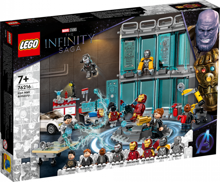 76216 LEGO® Marvel Super Heroes Dzelzs vīra arsenāls, 7+ gadi, 2022. gada modelis