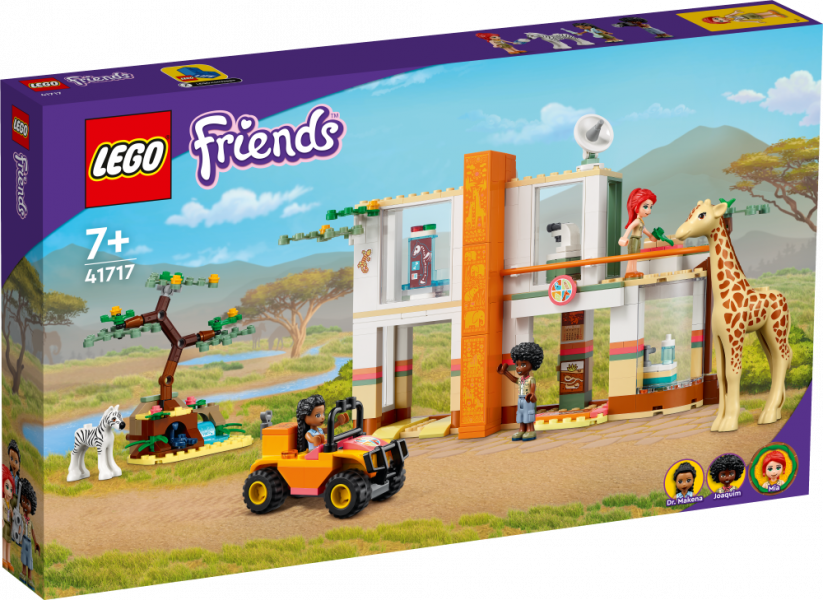 41717 LEGO® Friends Mia savvaļas dzīvnieku glābšanas centrs, 7+ gadi, 2022. gada modelis