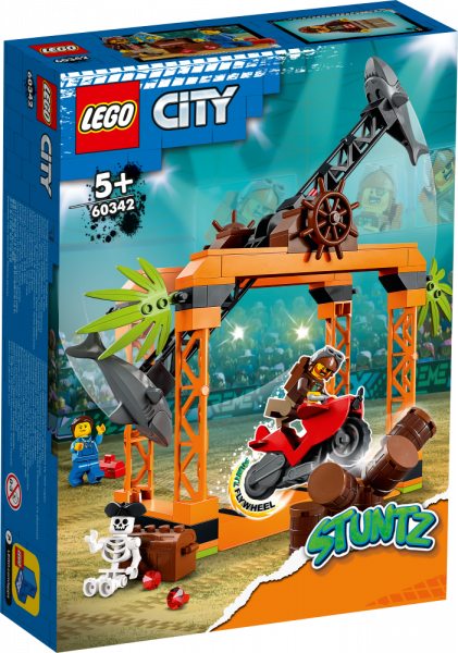 60342 LEGO® City Трюковое испытание «Нападение акулы», 5+ лет,модель 2022 года