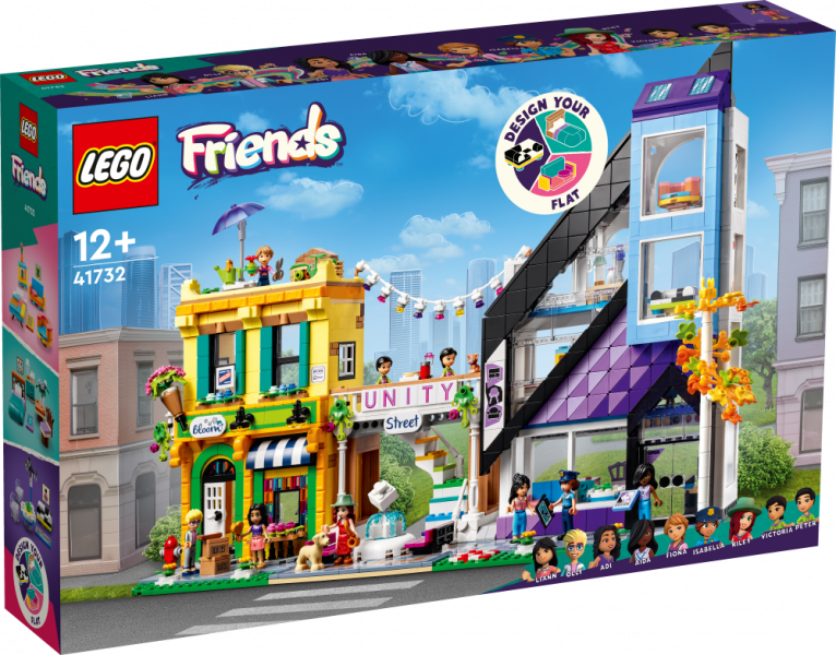 41732 LEGO® Friends Ziedu un dizaina preču veikali pilsētā, 12+ gadi, 2023. gada modelis