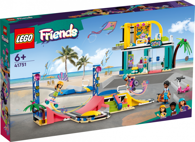 41751 LEGO® Friends Скейт-парк, 6+ лет, модель 2023 года