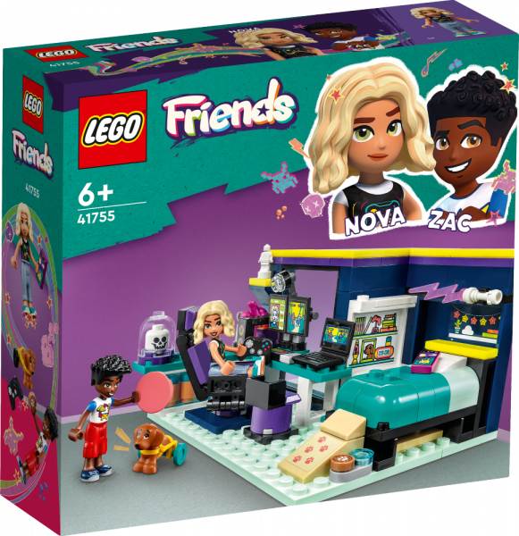 41755 LEGO® Friends Комната Новы, 6+ лет, модель 2023 года