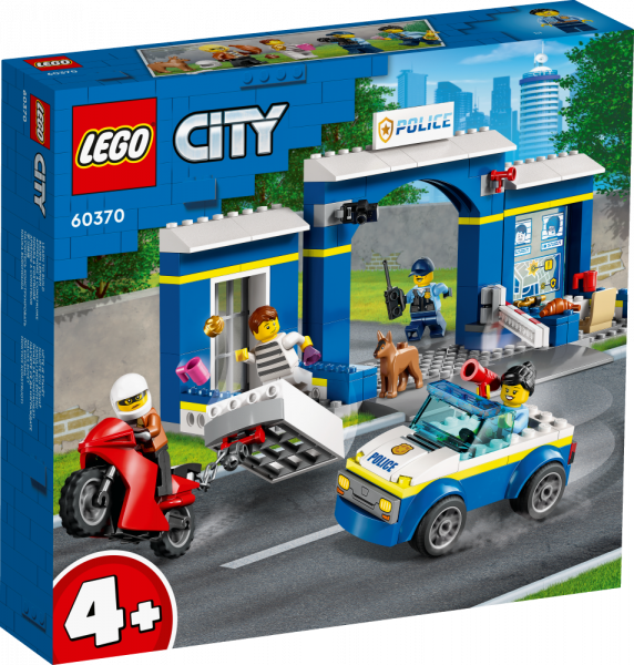 60370 LEGO® City Погоня в полицейском участке, 4+ лет, модель 2023 года