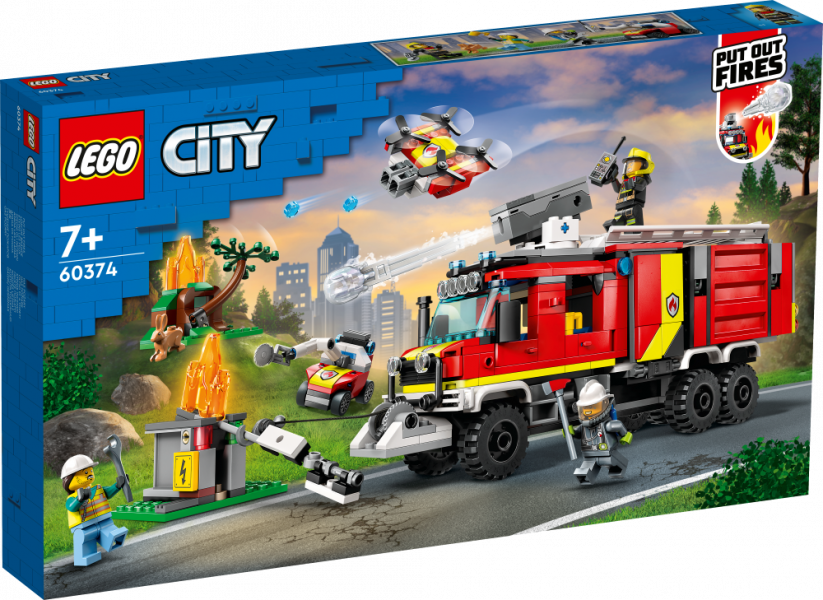 60374 LEGO® City Машина пожарного расчета , 7+ лет, модель 2023 года