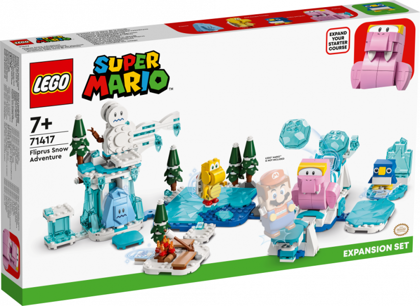 71417 LEGO® Super Mario Fliprus sniega piedzīvojuma paplašinājuma maršruts, 7+ gadi, 2023. gada modelis