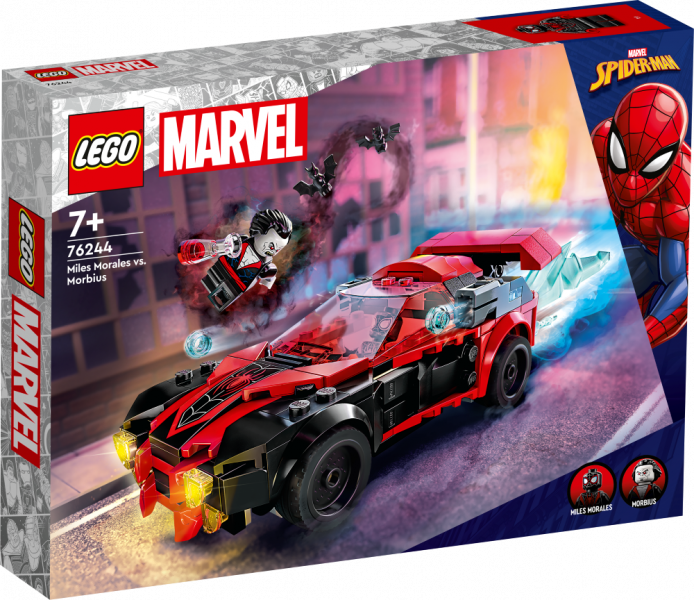 76244 LEGO® Marvel Super Heroes Майлз Моралес против Морбиуса, 7+ лет, модель 2023 года