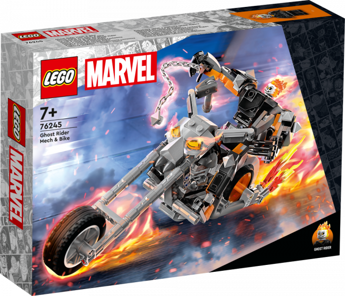 76245 LEGO® Marvel Super Heroes Ghost Rider robots un motocikls, 7+ gadi, 2023. gada modelis