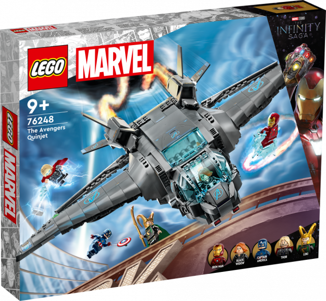 76248 LEGO® Marvel Super Heroes Квинджет Мстителей , 9+ лет, модель 2023 года