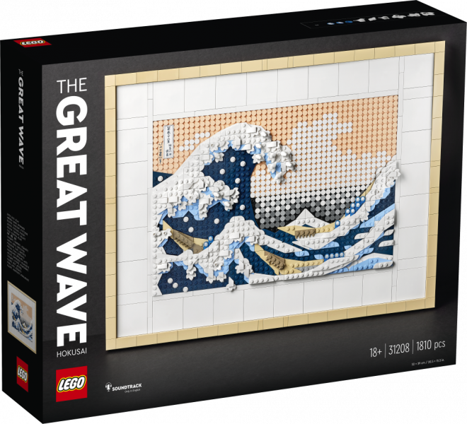 31208 LEGO® Art Hokusai - Lielais vilnis, 18+ gadi, 2023. gada modelis