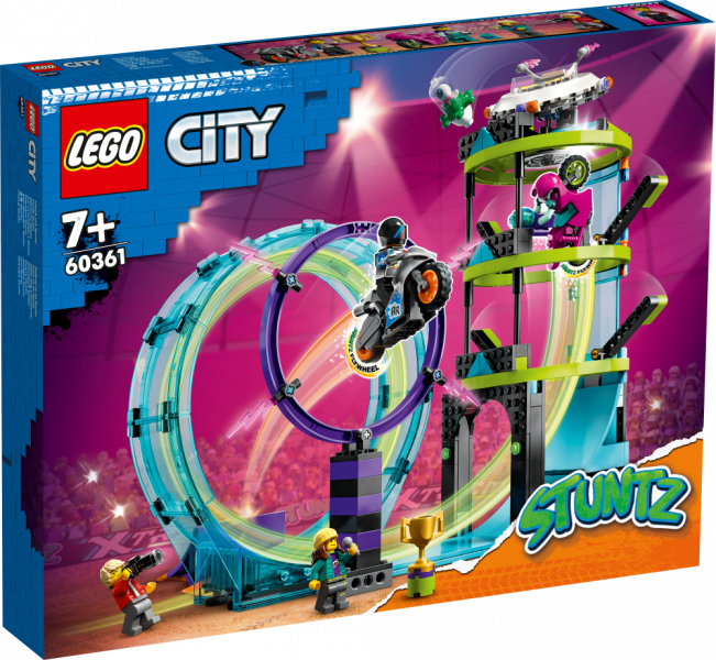 60361 LEGO® City Nepārspējamais kaskadieru izaicinājums, 7+ gadi, 2023. gada modelis