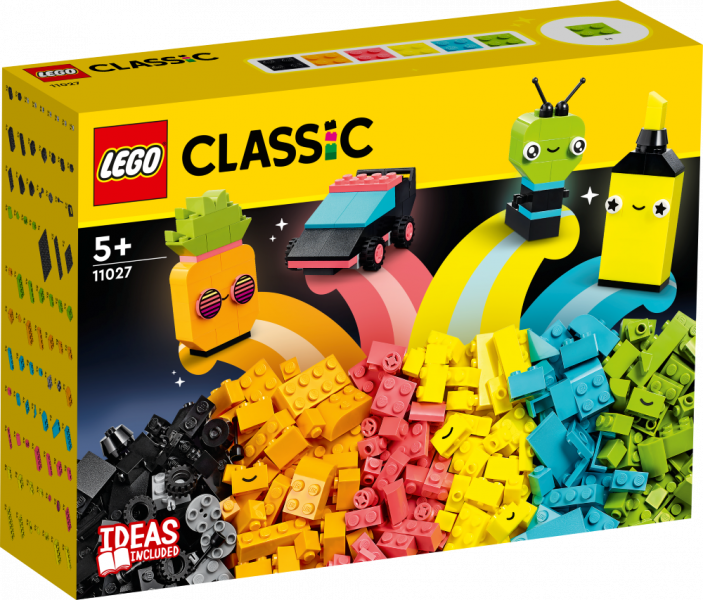 11027 LEGO® Classic Веселое творчество: неон, 5+ лет, модель 2023 года