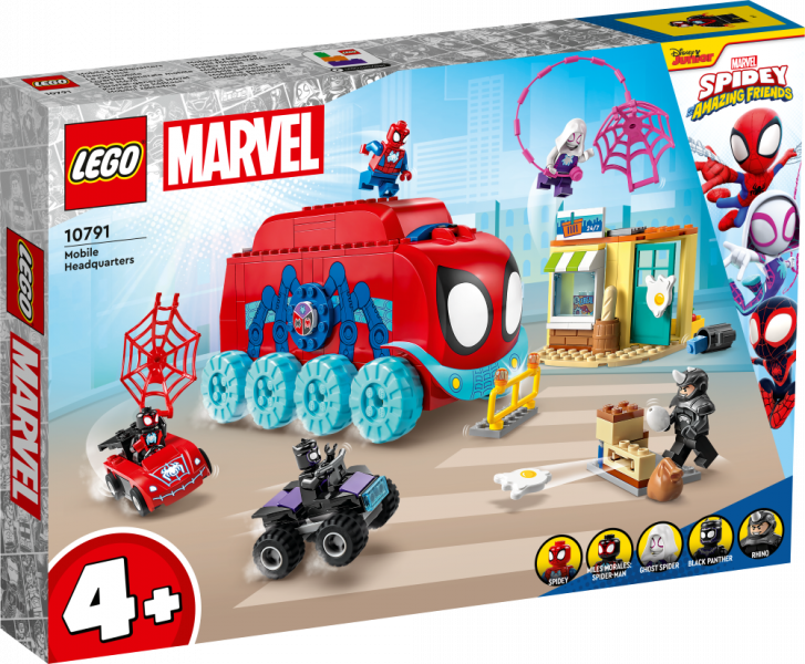10791 LEGO® Spider Man Spidey komandas mobilā galvenā mītne, 4+ gadi, 2023. gada modelis