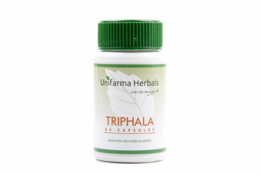 Unifarma Herbals Uztura bagātinātājs TRIPHALA, 60 kapsulas