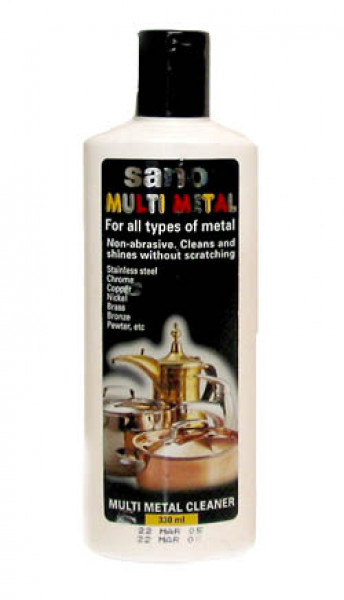 Sano Multi Metal Līdzeklis krāsaino metālu, nerūsējošā tērauda virsmu tīrīšanai un pulēšanai, 300 ml