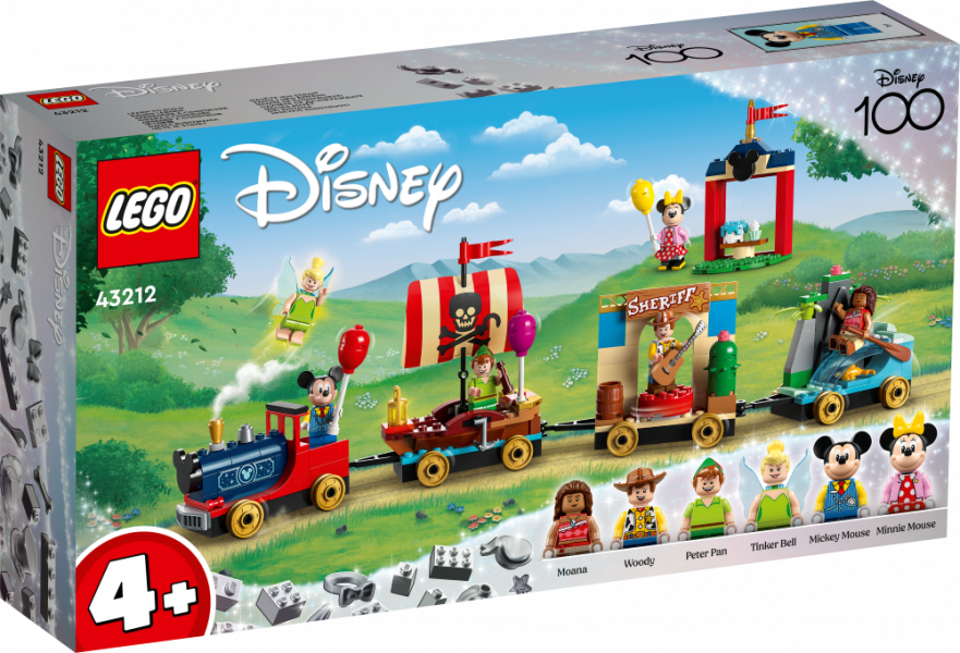 43212 LEGO® Disney Disney svinību vilciens, 4+ gadi, 2023. gada modelis