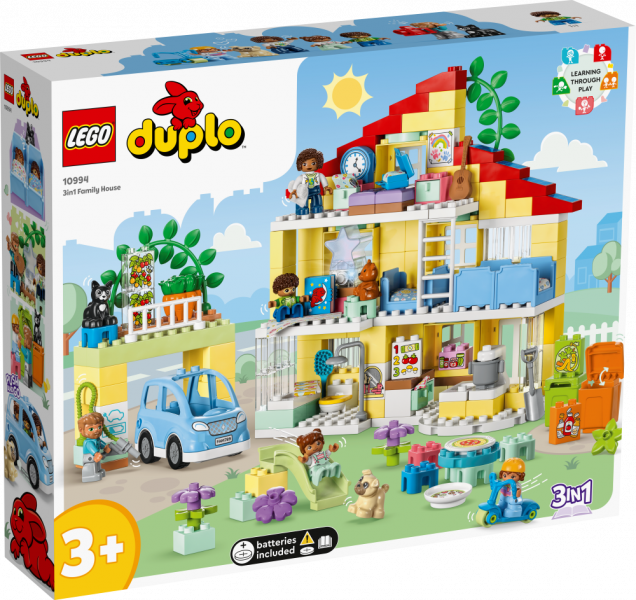 10994 LEGO® DUPLO Town Семейный дом (3 в 1), 3+ лет,модель 2023 года