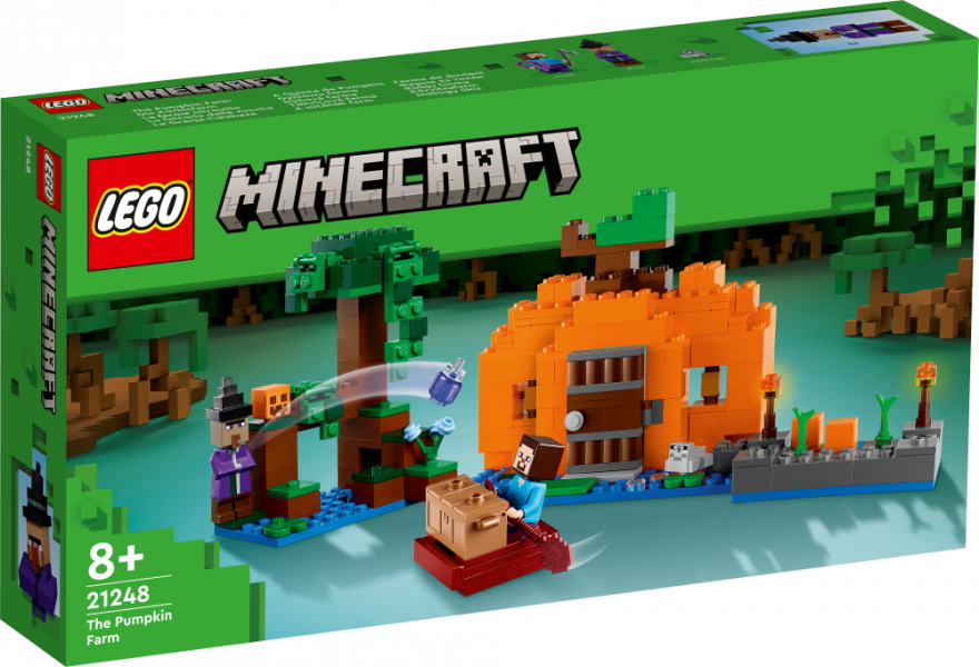 21248 LEGO® Minecraft Тыквенная ферма, 8+ лет,модель 2023 года