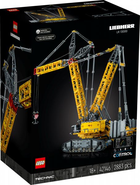 42146 LEGO® Technic Kāpurķēžu celtnis Liebherr LR 13000 , 18+ gadi, 2023 gada modelis