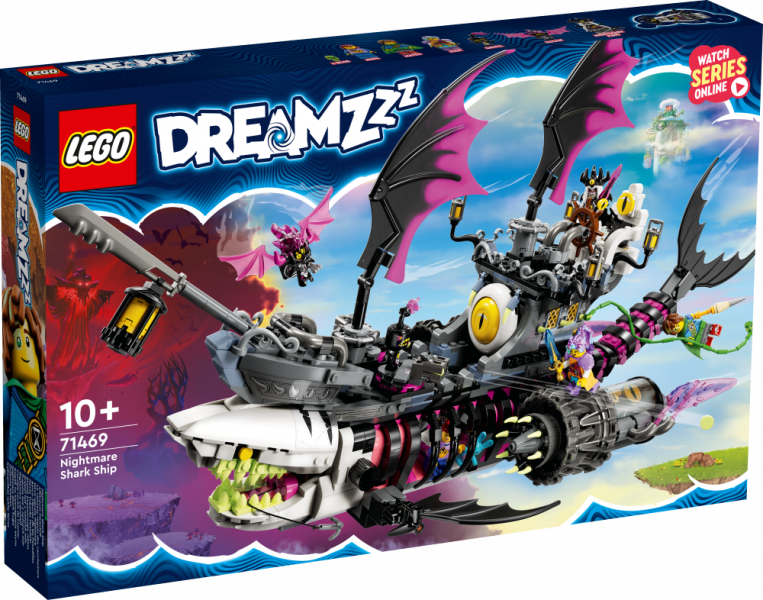 71469 LEGO® DREAMZzz™ Кошмарный корабль-акула, 10+ лет, модель 2023 года
