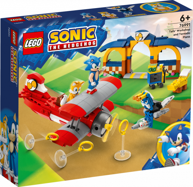76991 LEGO® Sonic the Hedgehog™ Мастерская Тейлза и Самолет Торнадо, 6+ лет, модель 2023 года