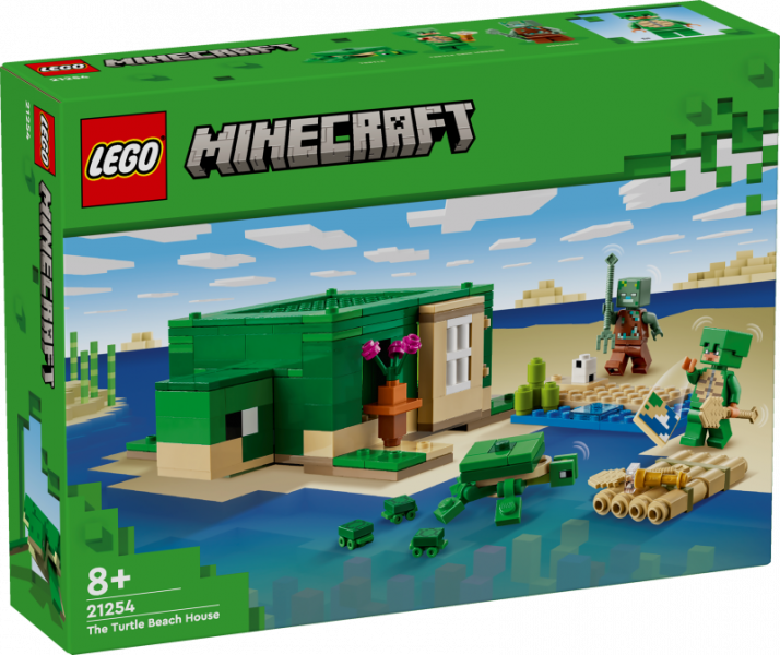 21254 LEGO® Minecraft Bruņurupuču pludmales māja, 8+ лет, модель 2024 года