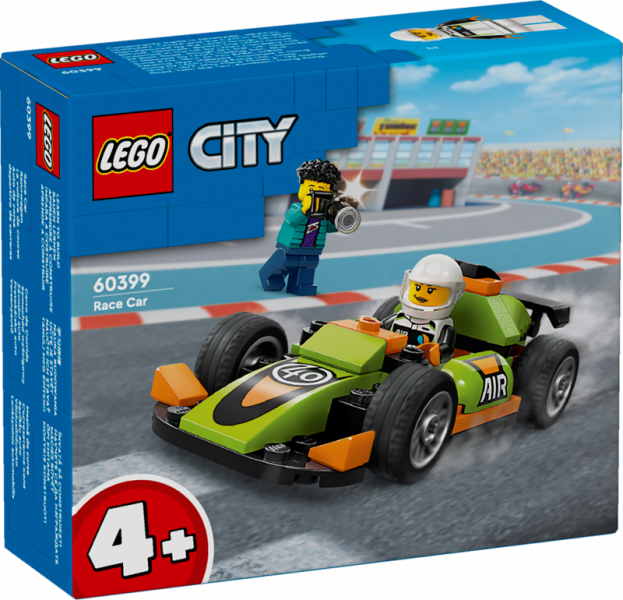 60399 LEGO® City Zaļš sacīkšu auto,4 + gadi, 2024 gada modelis
