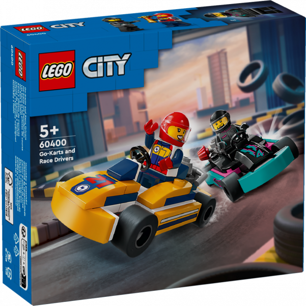 60400 LEGO® City Gokarti un sacīkšu braucēji, 5+ лет, модель 2024 года