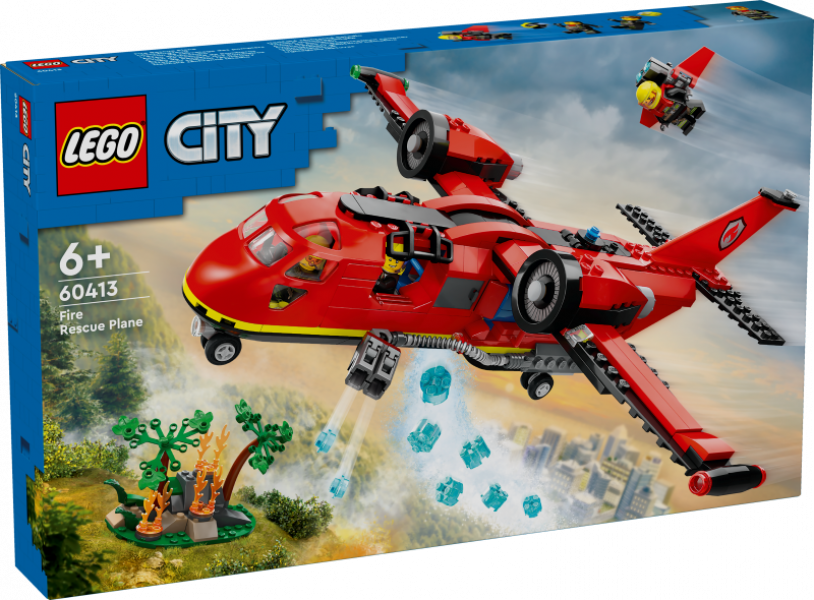 # 60413 LEGO® City Ugunsdzēsēju glābšanas lidmašīna, 6+ gadi, 2024 gada modelis